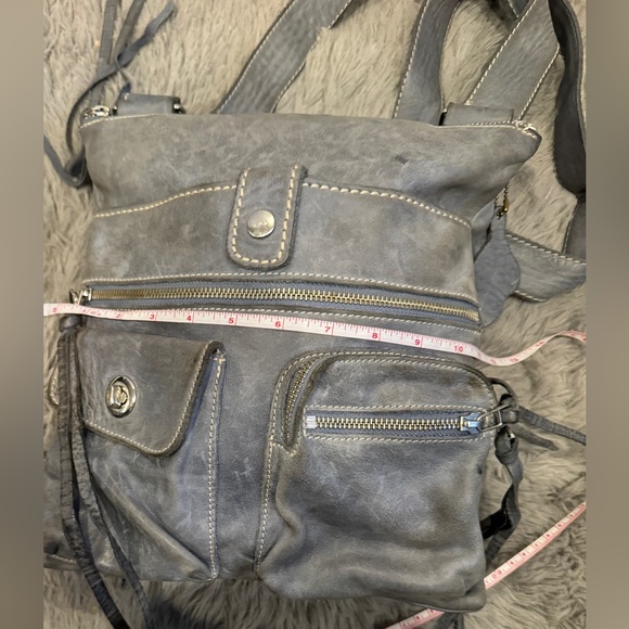 Roots Genuine Leather Shoulder Bag Made In CANADA Vintage 12"x11" - Picture 7 of 12